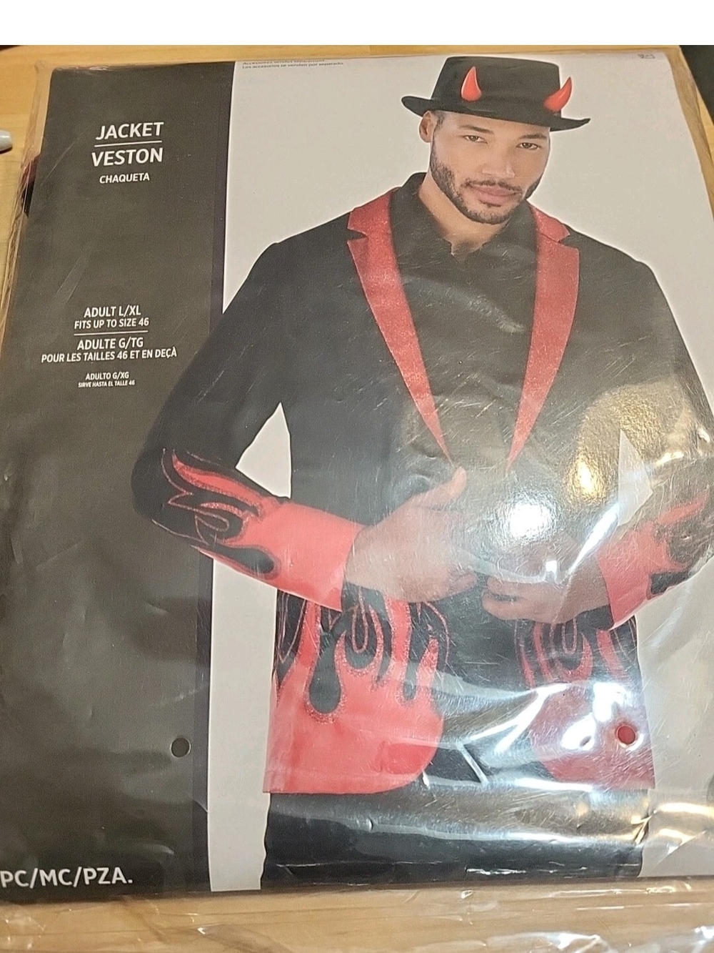 Adult Devil Jacket L/XL Fits Up To Size 46 #4045 #4441